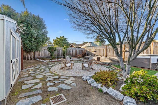 view of yard with a patio