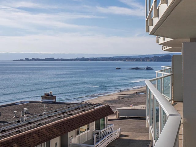 water view with a beach view