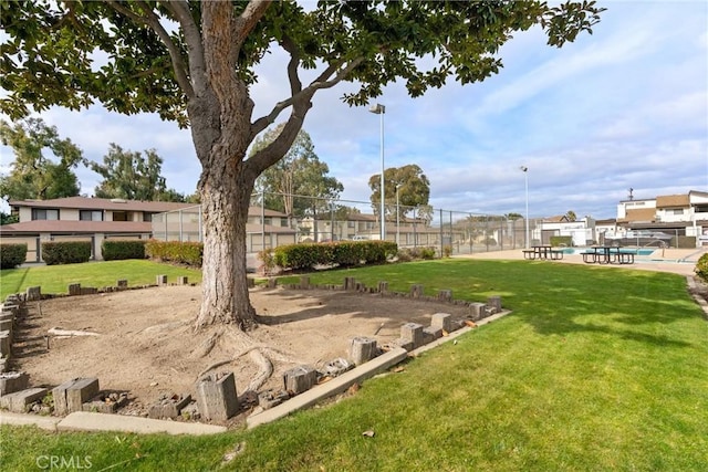 view of home's community featuring a yard