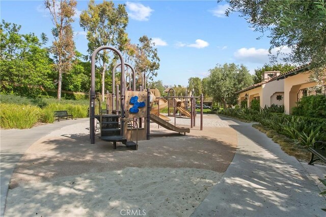 view of community jungle gym