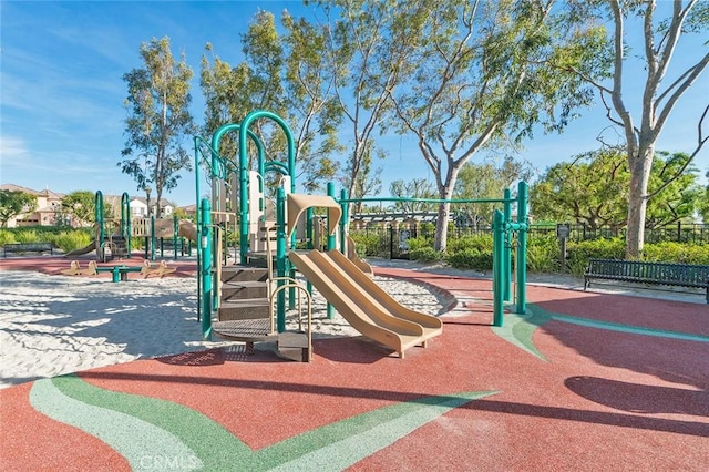 view of jungle gym