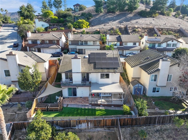 birds eye view of property featuring a residential view