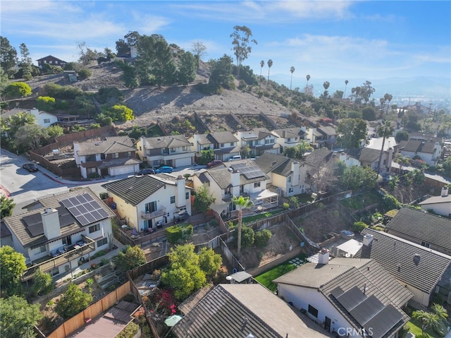 bird's eye view featuring a residential view