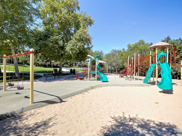 view of community jungle gym