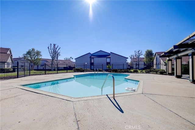 view of pool with a patio area