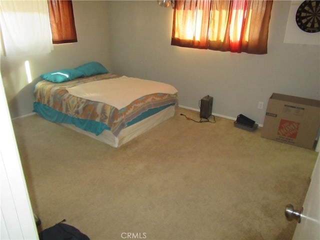 bedroom with carpet flooring