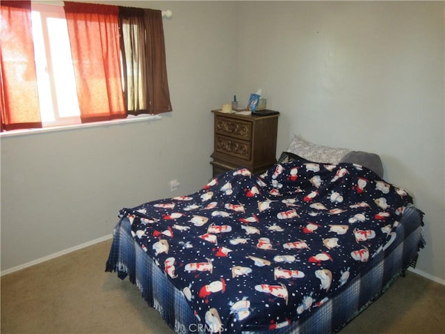 bedroom with carpet floors