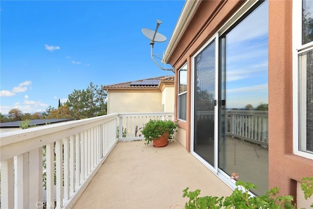 view of balcony