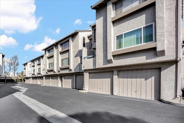 view of property featuring a garage