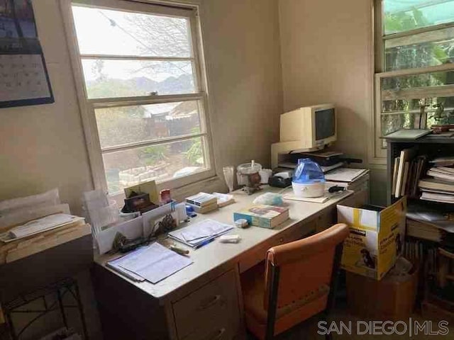 office area featuring plenty of natural light