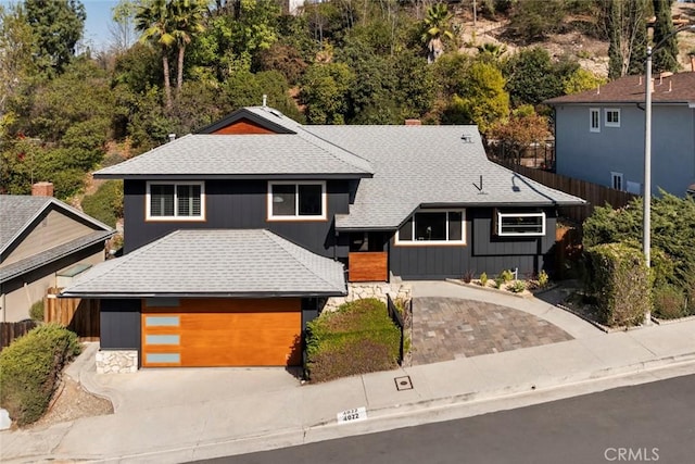 front facade featuring a garage