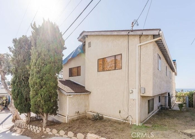 view of property exterior featuring stucco siding