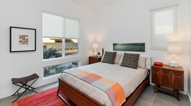 view of tiled bedroom