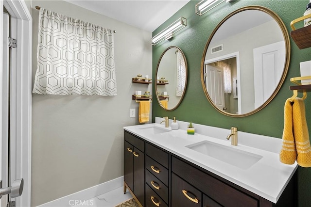 bathroom with vanity