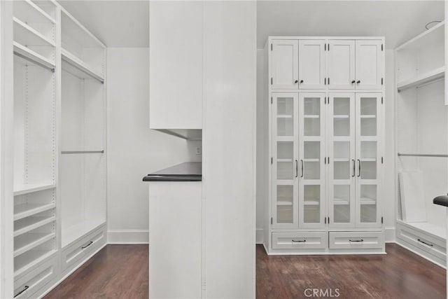 14115 Greenleaf St, Sherman Oaks, CA 91423 - walk in closet with dark wood finished floors