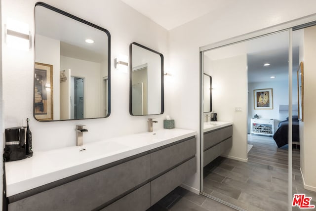 bathroom with vanity