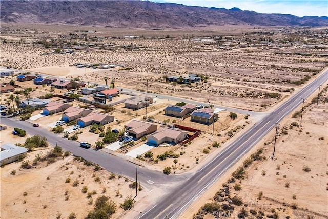 bird's eye view featuring a mountain view