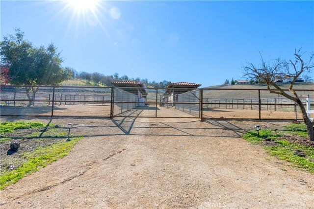 exterior space featuring a rural view