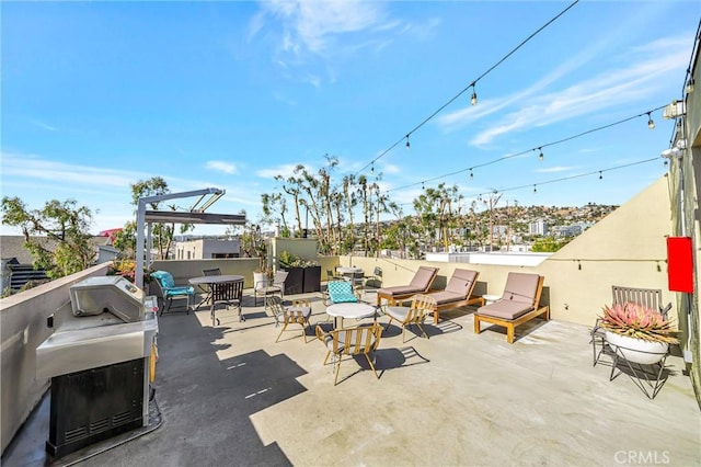 view of patio with grilling area