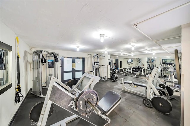 view of exercise room