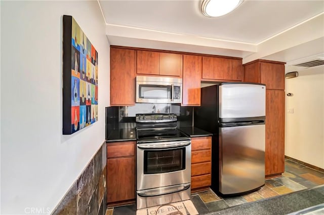 kitchen featuring appliances with stainless steel finishes