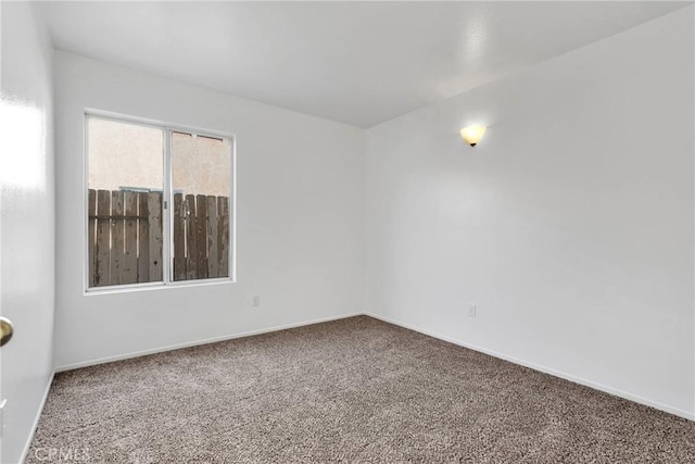 spare room with carpet floors