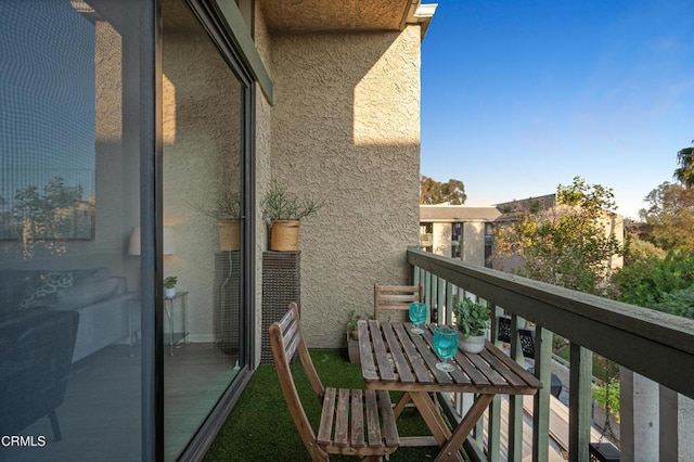 view of balcony