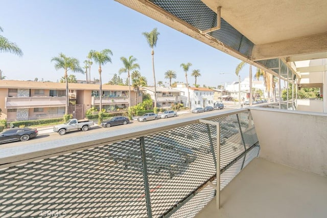 balcony featuring a residential view