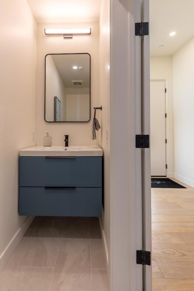 bathroom with vanity