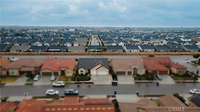 aerial view featuring a residential view