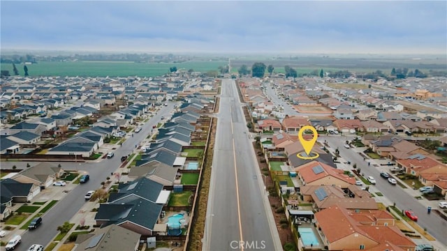 aerial view featuring a residential view