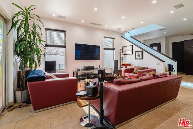 living room with a wealth of natural light