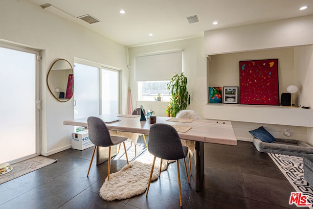 view of dining area