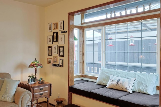 living area with a healthy amount of sunlight