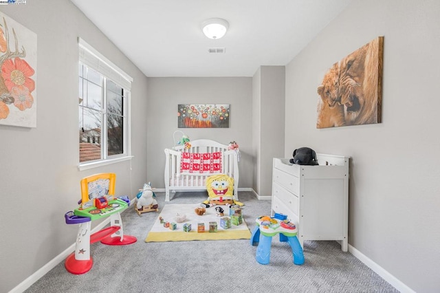 playroom with carpet floors