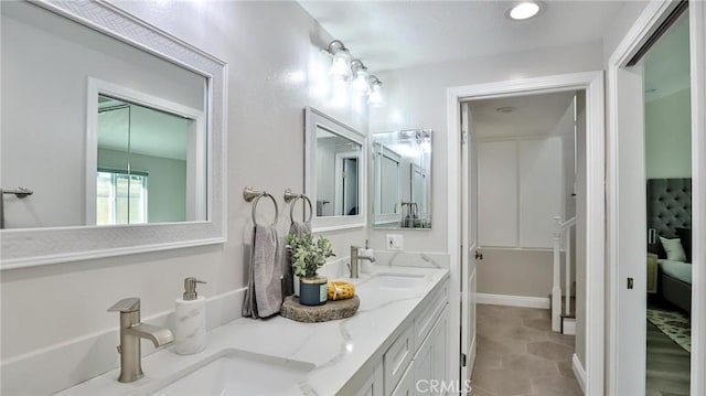 bathroom featuring vanity