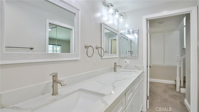 bathroom featuring vanity