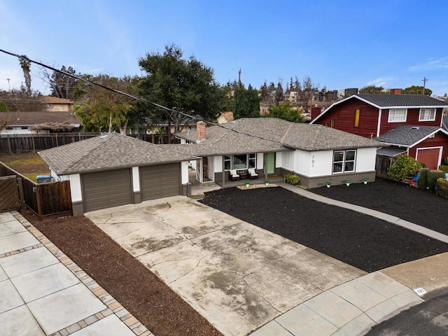 view of front of house featuring a garage