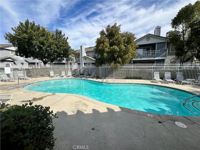 view of pool with a patio