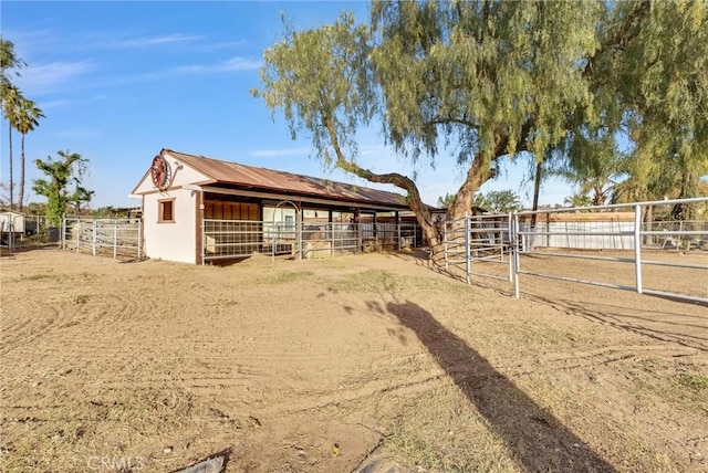 view of stable