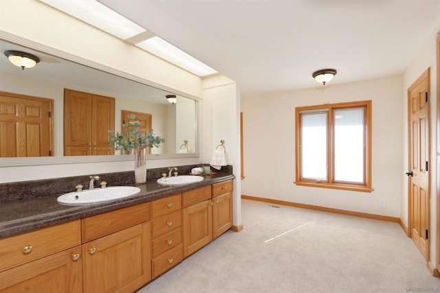 bathroom with vanity