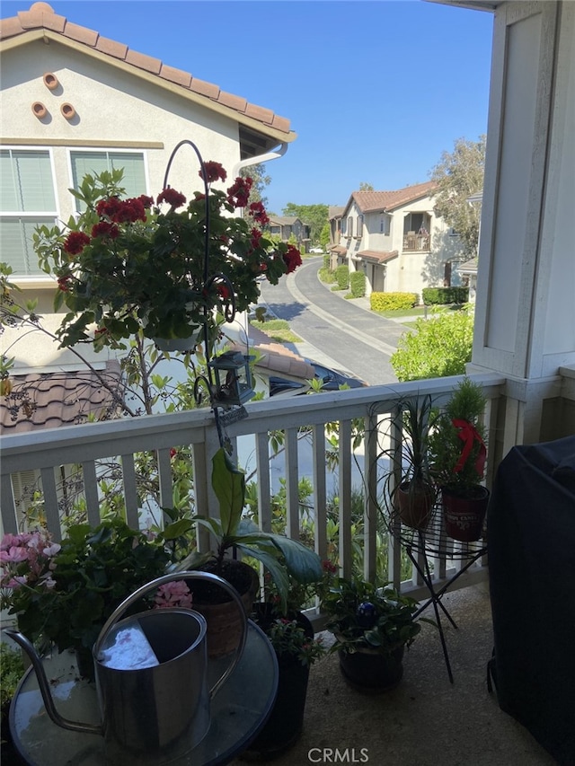 balcony featuring grilling area