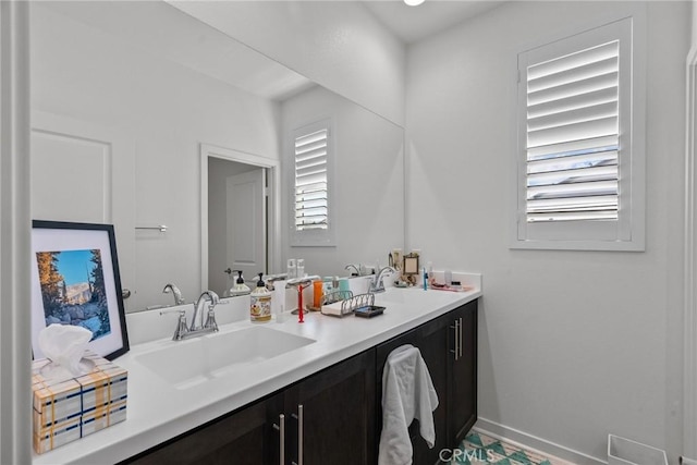 bathroom featuring vanity