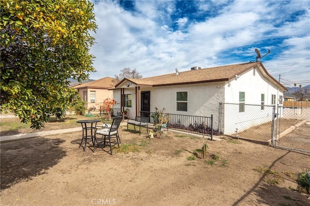 view of back of property