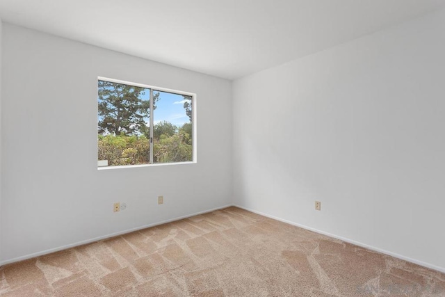 view of carpeted empty room