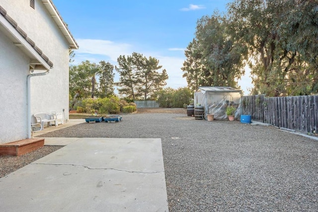 view of yard with a patio