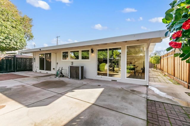 rear view of house featuring a patio area