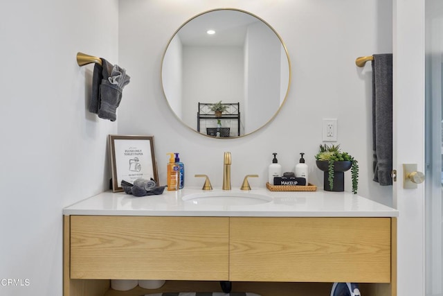 bathroom featuring vanity