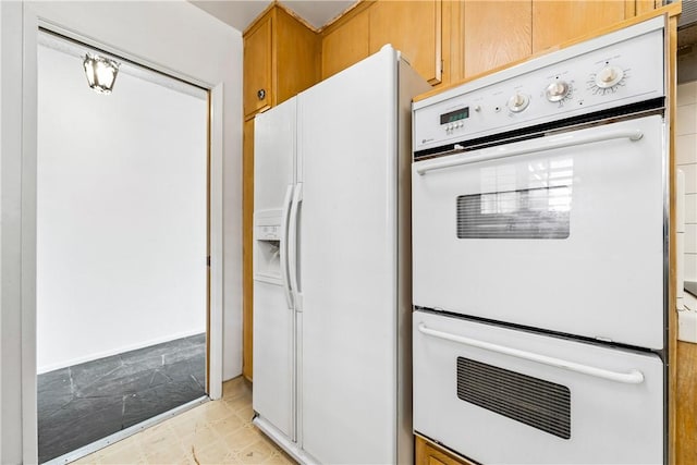 kitchen with white appliances