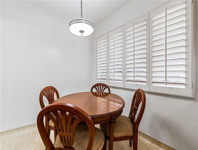 view of dining room